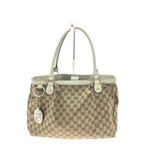 Gucci Bag Sookie Shoulder Tote Interlocking G GG Canvas Beige